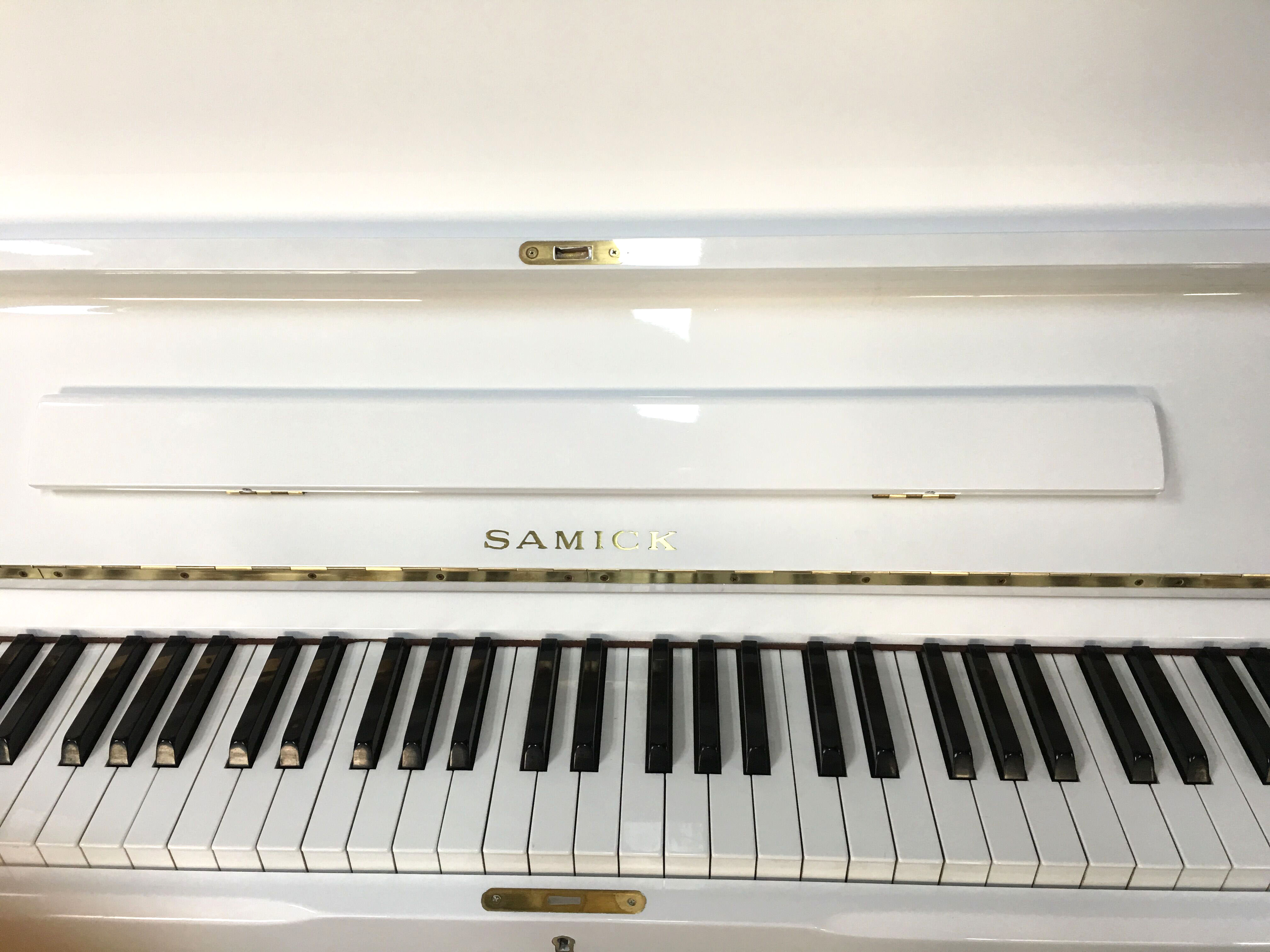 家用鋼琴 韓國(guó)原裝進(jìn)口二手鋼琴三益SU-118 白色鋼琴 狀態(tài)好