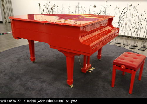 鋼琴紅色高清圖片下載 紅動網