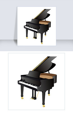 卡通鋼琴專題模板-卡通鋼琴